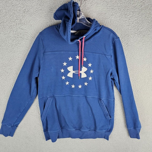 Under Armour 1305242 Womens UA Freedom Hoodie Blue Medium - Picture 1 of 9